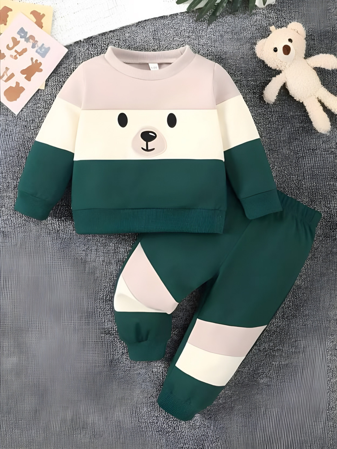 Image of NOON Baby Boys & Baby Girls Party(Festive) Sweatshirt Pant