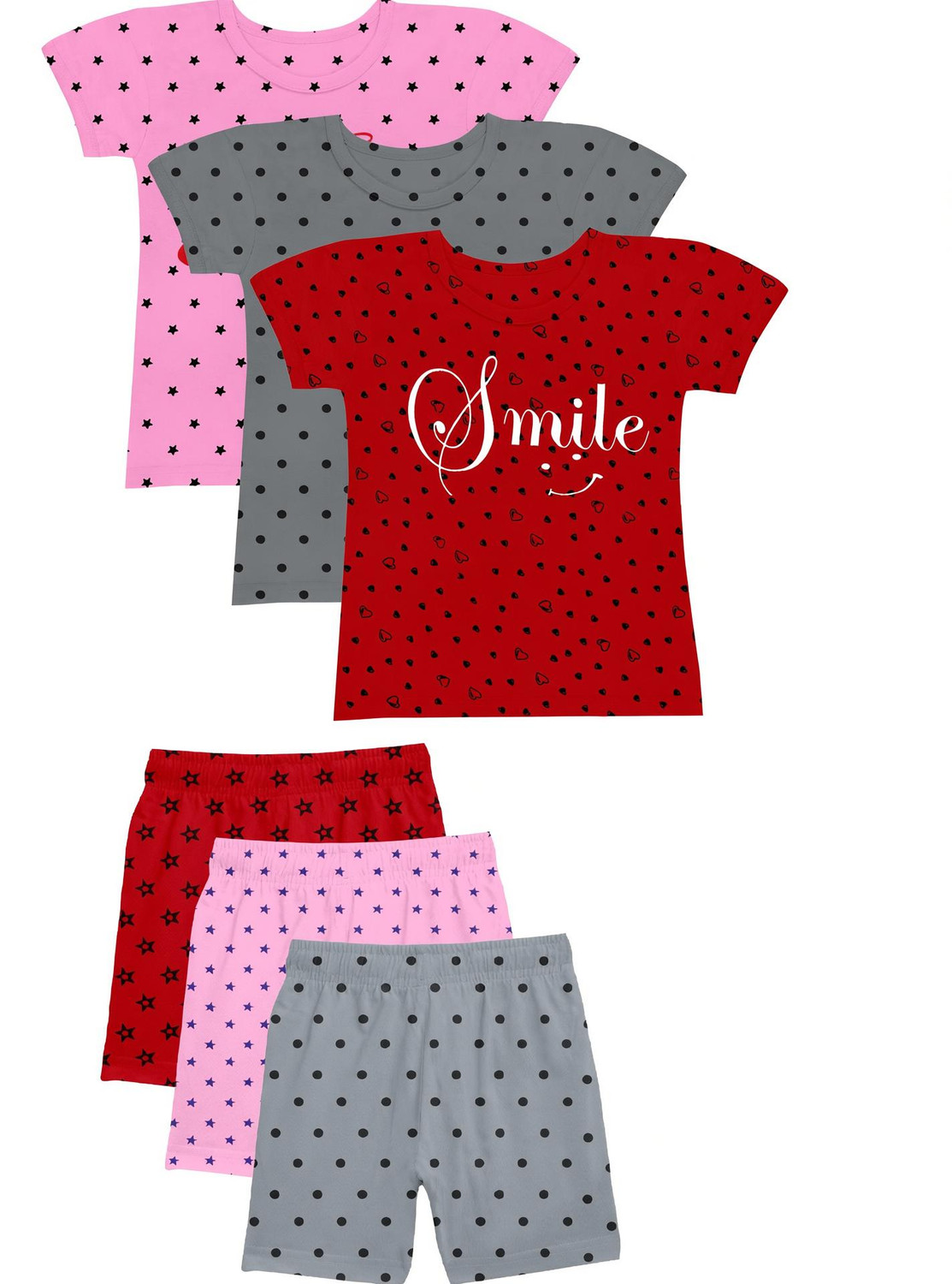 Image of fasla Girls Casual T-shirt Shorts
