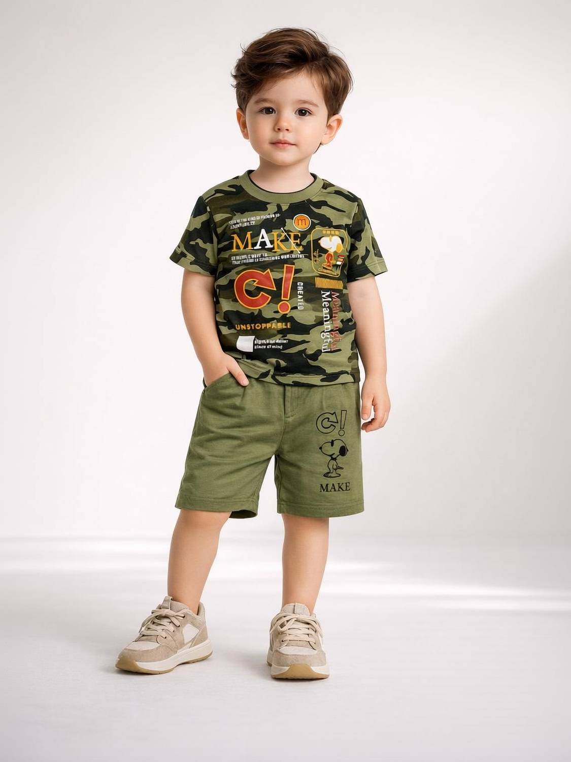 Amacart Boys & Girls Casual T-shirt Shorts