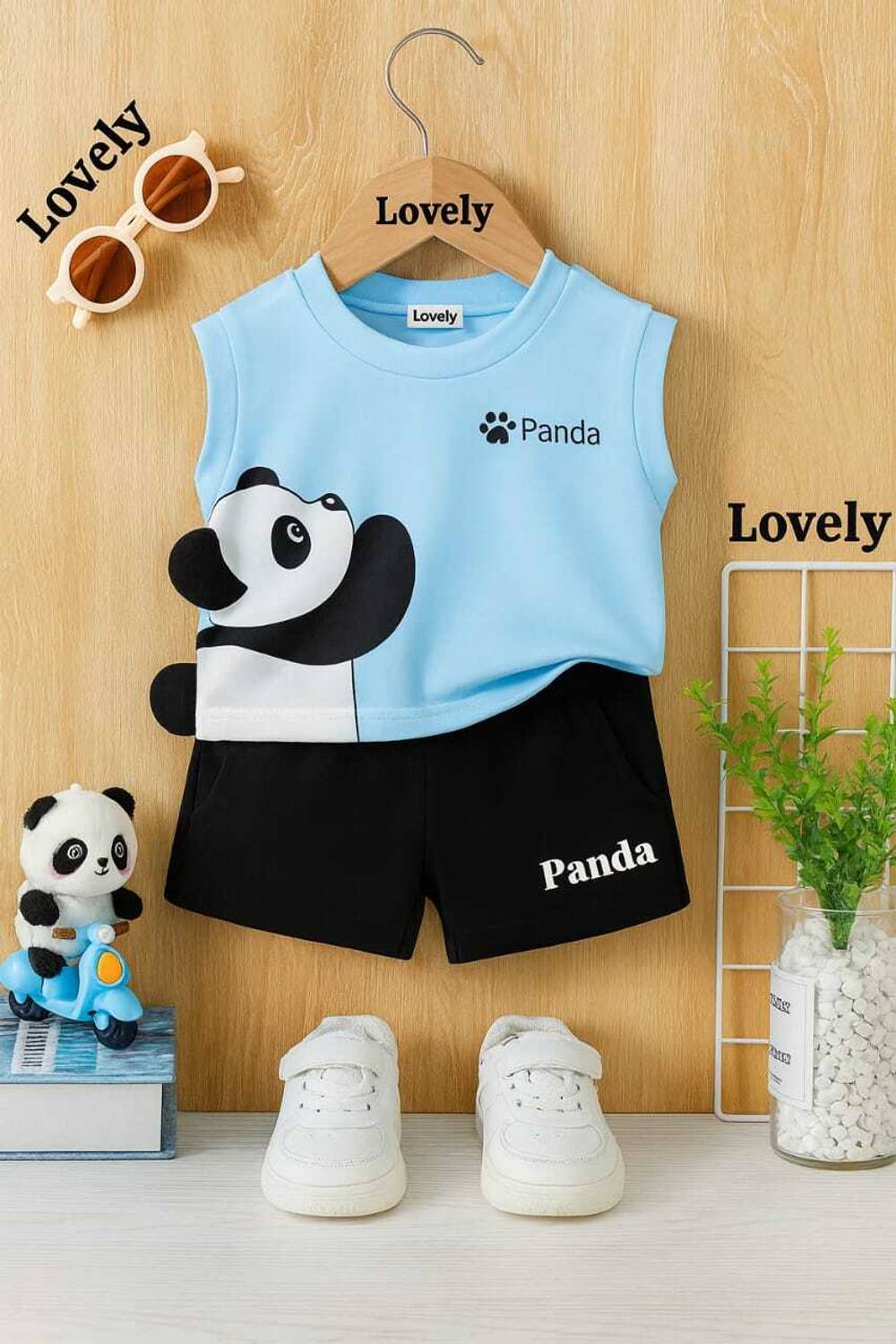 AD LOVELY Fashion wear Boys & Girls Casual T-shirt Shorts