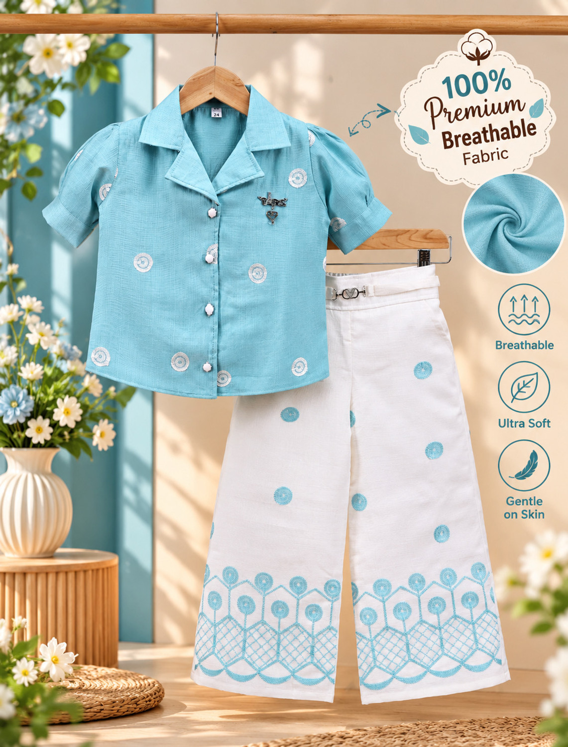 TOONYPORT Girls Casual Shirt Pant