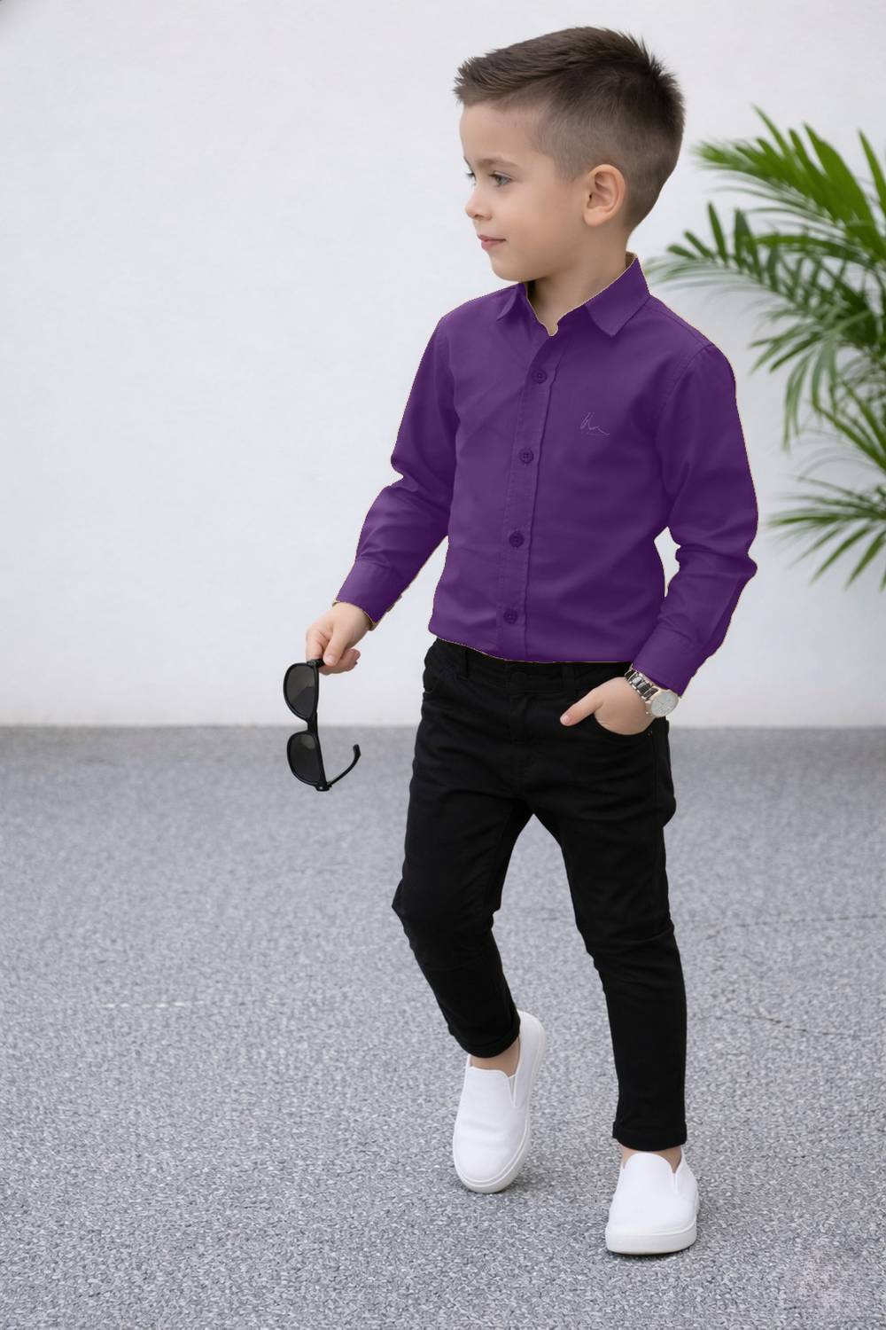 black dress pants purple shirt Purple Shirt Black Pants