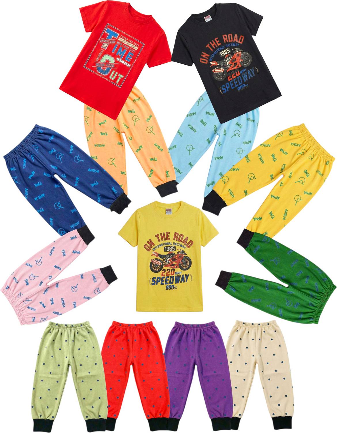 ALUXDON Boys Casual T-shirt Track Pants