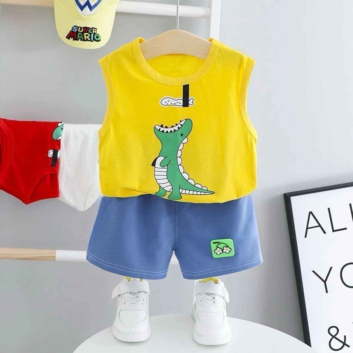 Image of CALCUTTA FASHION Baby Boys & Baby Girls Casual T-shirt Shorts (Multicolor)
