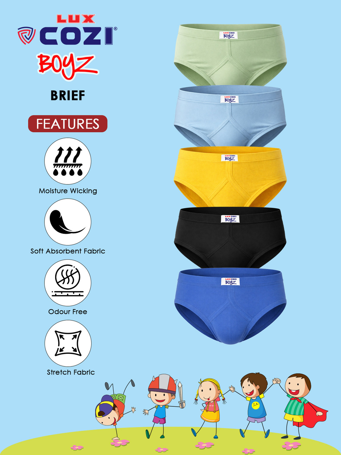 Image of LUX cozi Brief For Boys
