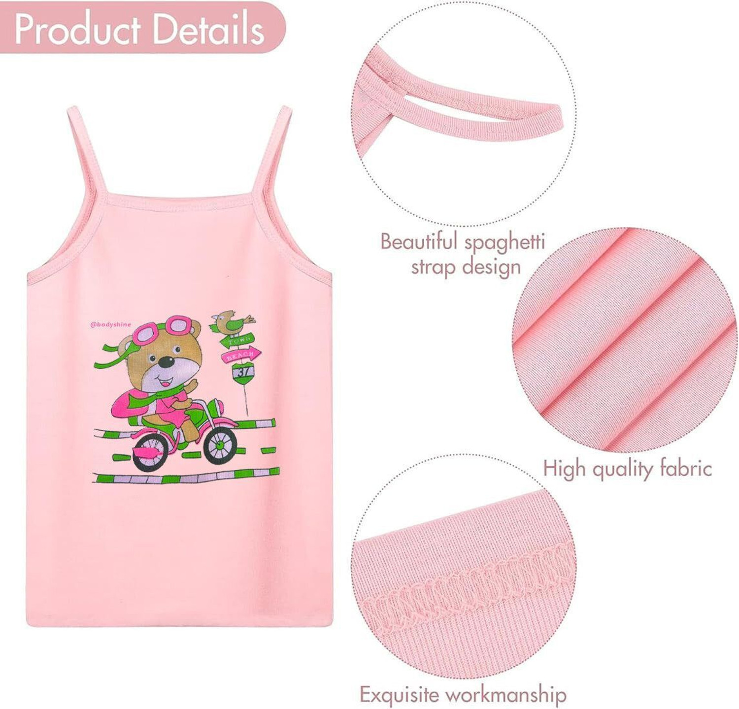 Image of BODYSHINE Camisole For Baby Girls