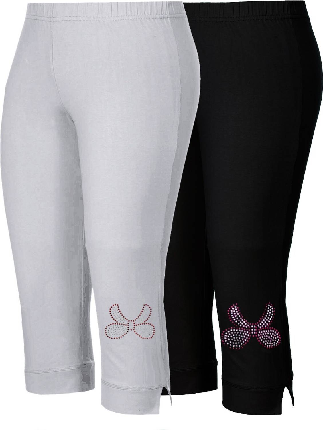2K Kids Capri For Girls Casual Solid Pure Cotton