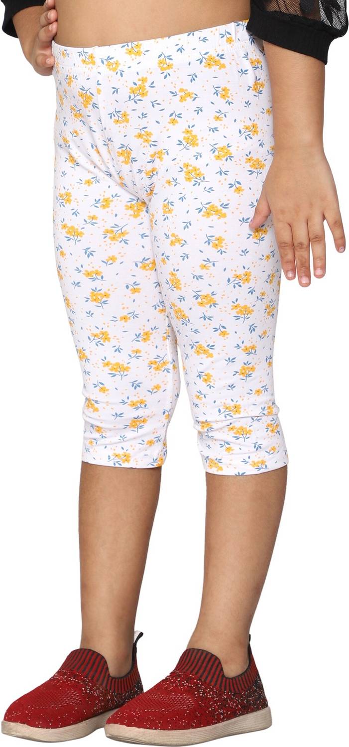 2K Kids Capri For Girls Casual Printed Viscose Blend