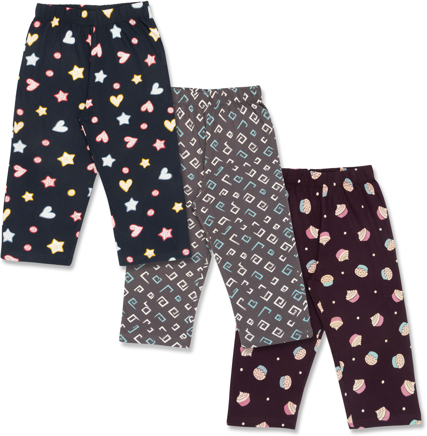 Image of Zuniors-SSC Capri For Girls Casual Printed Pure Cotton