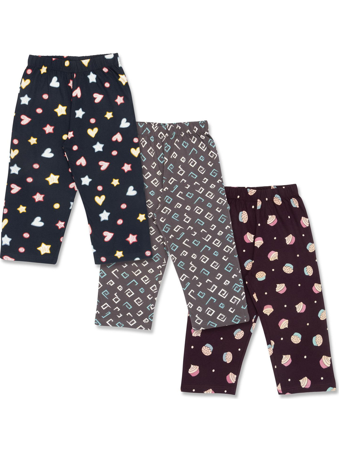 Image of Zuniors-SSC Capri For Girls Casual Printed Pure Cotton