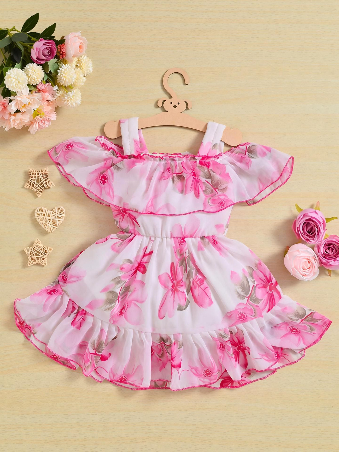 Image of georgette Girls Below Knee Casual Dress
