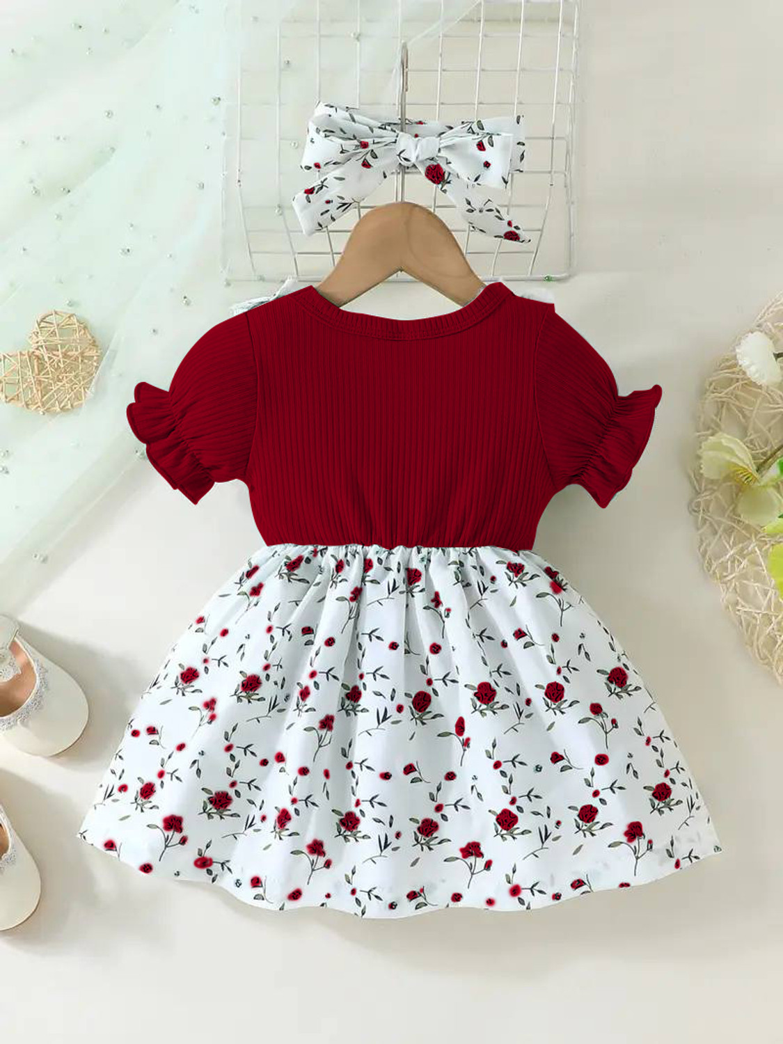 Image of shopivatestore Baby Girls Midi /Knee Length Casual Dress