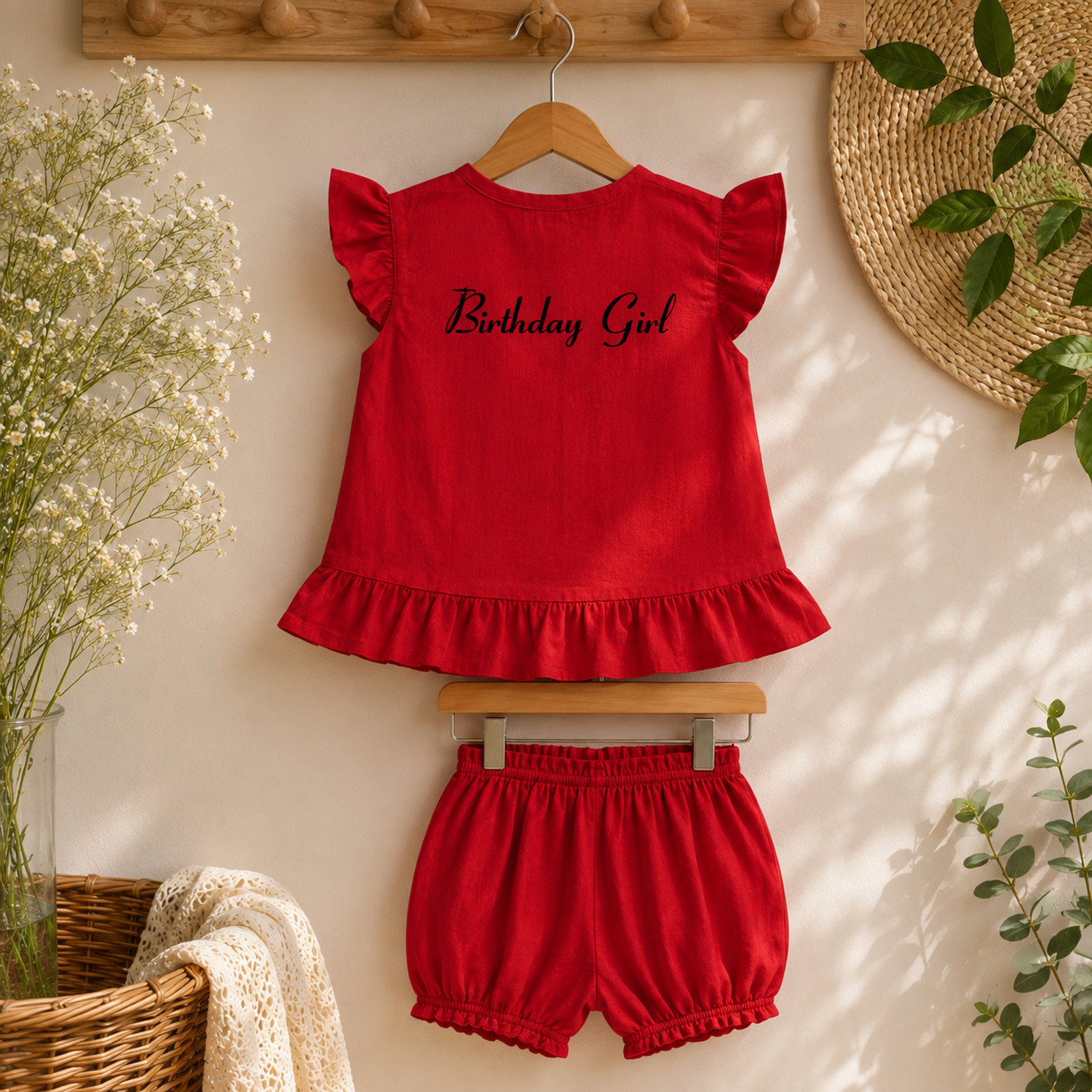 Image of kaji dresses Girls Party(Festive) Top Dress (Peppy Red)