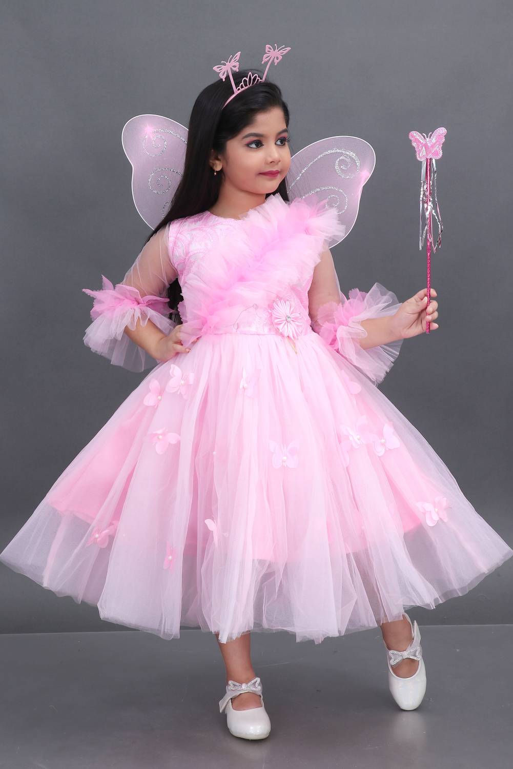 aruna creation Girls Calf Length Party Dress