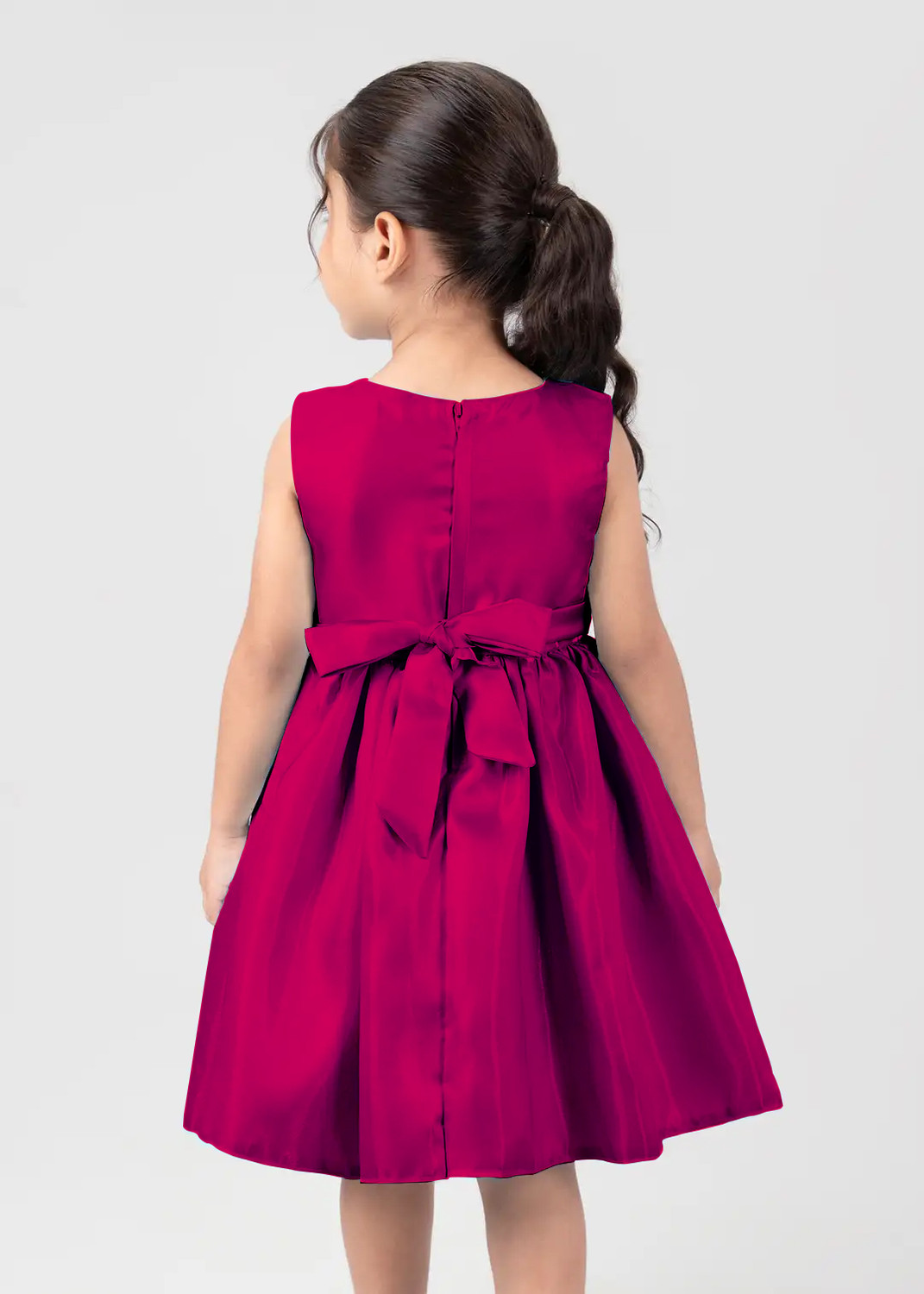Image of DHARMIKAAY TRENDZ Indi Girls Midi /Knee Length Festive /Wedding Dress
