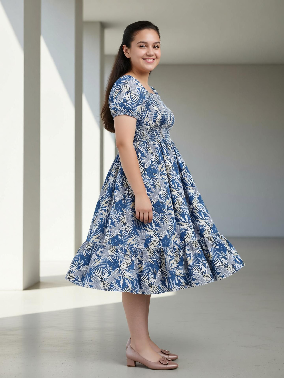 Image of Deklook Girls Midi /Knee Length Party Dress