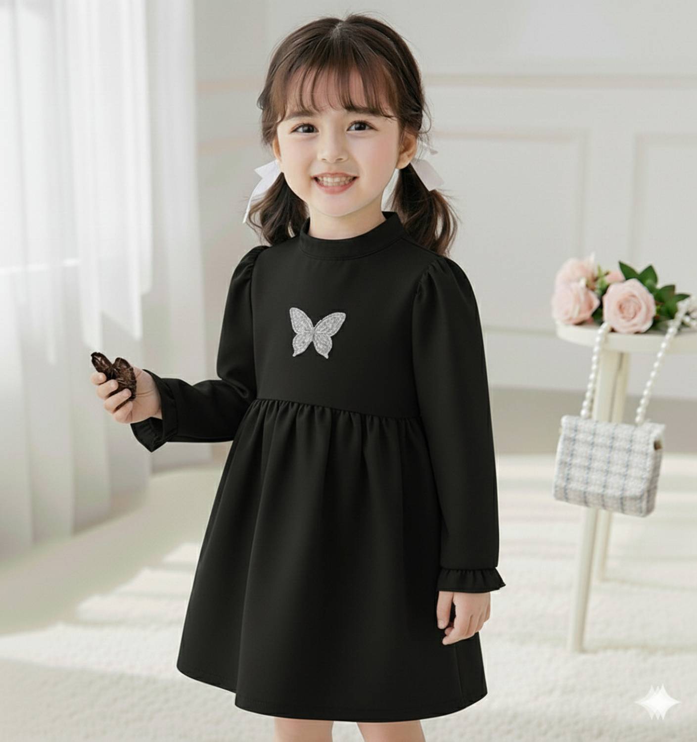 Ababil Baby Girls Above Knee Festive/Wedding Dress