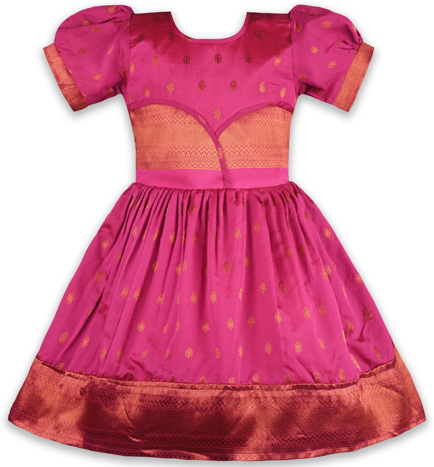 Image of Wishkaro Girls Midi /Knee Length Festive /Wedding Dress