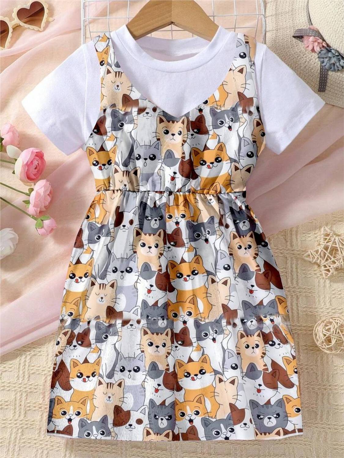botgo Girls Above Knee Casual Dress