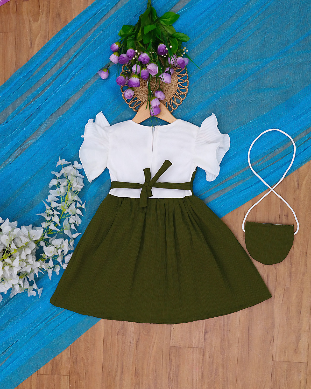 Image of MRAKIBGARMENTS Baby Girls Midi /Knee Length Festive /Wedding Dress