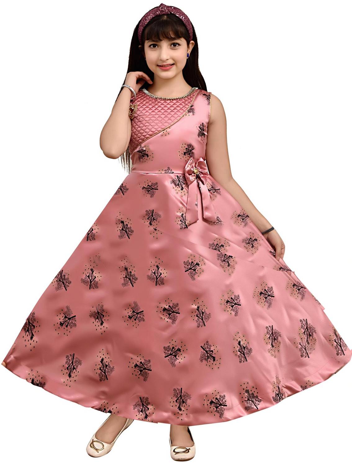 PRENA FASHION Girls Maxi/Full Length Casual Dress