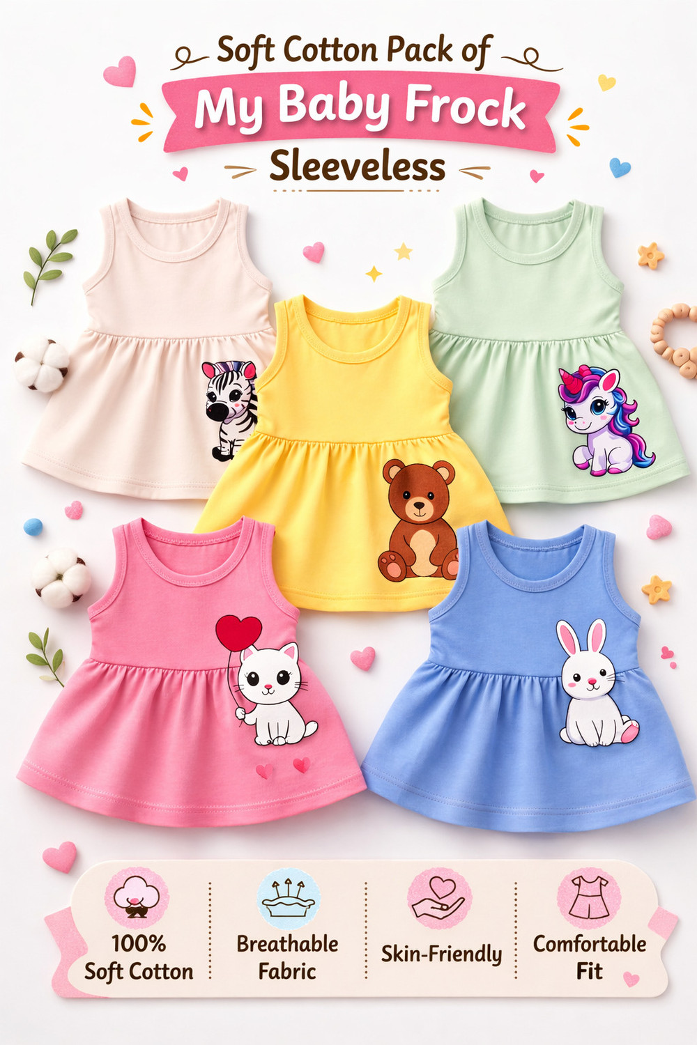 Image of MEGNAM Baby Girls Above Knee Casual Dress