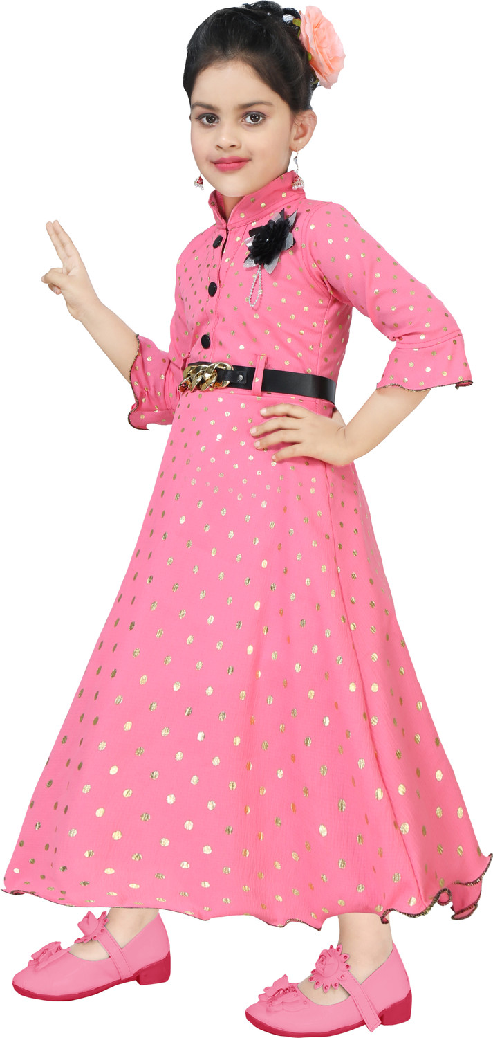 Image of JEBA COLLECTION Girls Maxi /Full Length Casual Dress