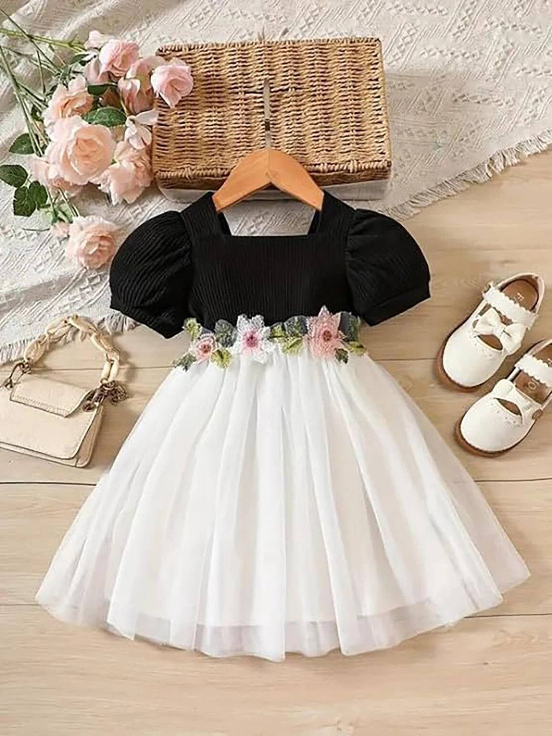 long party dresses for ladies with sleeves Beautiful V-neckline Long Puffy Sleeves Gradient Party Dress, Long Shi –  Cutedressy