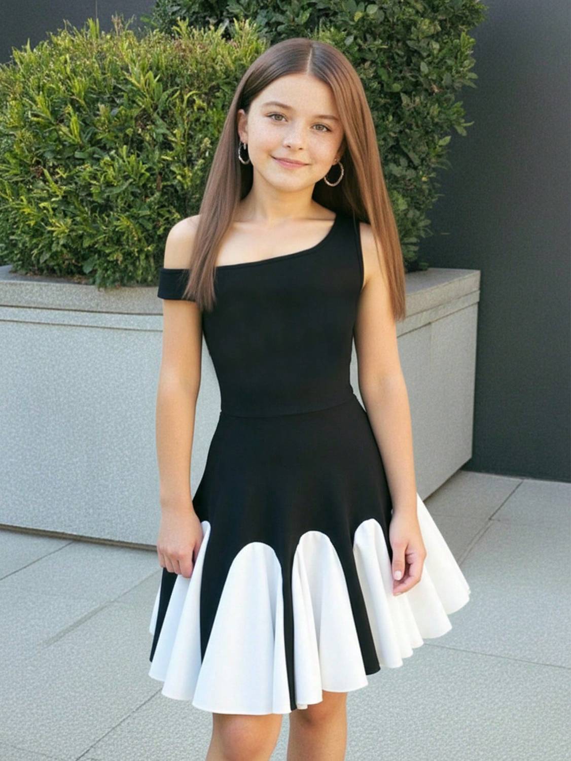 Aradhna Tex Girls Above Knee Party Dress