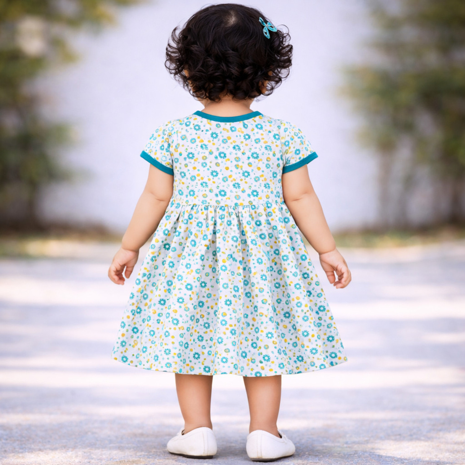 Image of babeezworld Baby Girls Midi /Knee Length Casual Dress