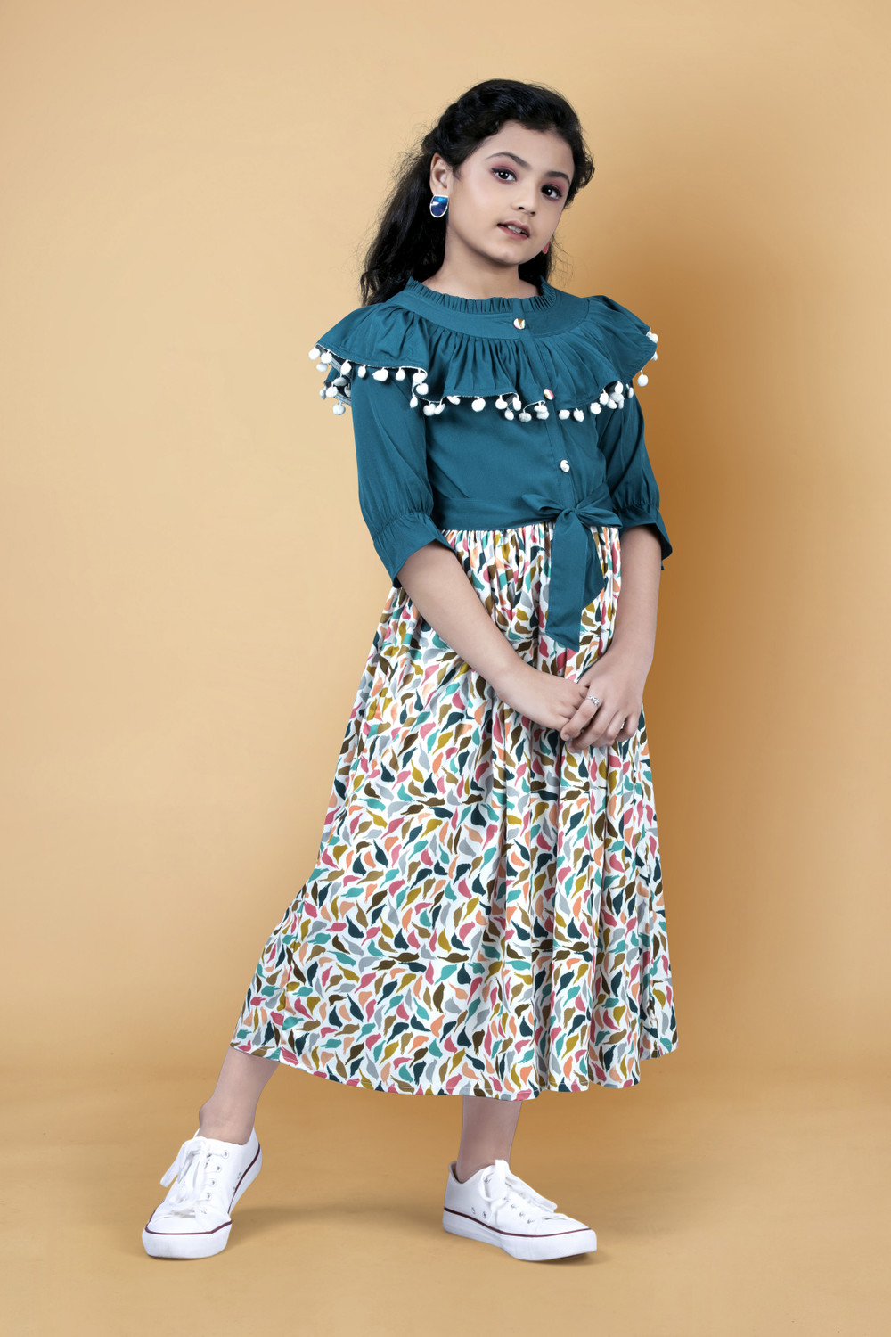Image of Fashion Dream Girls Calf Length Casual Dress