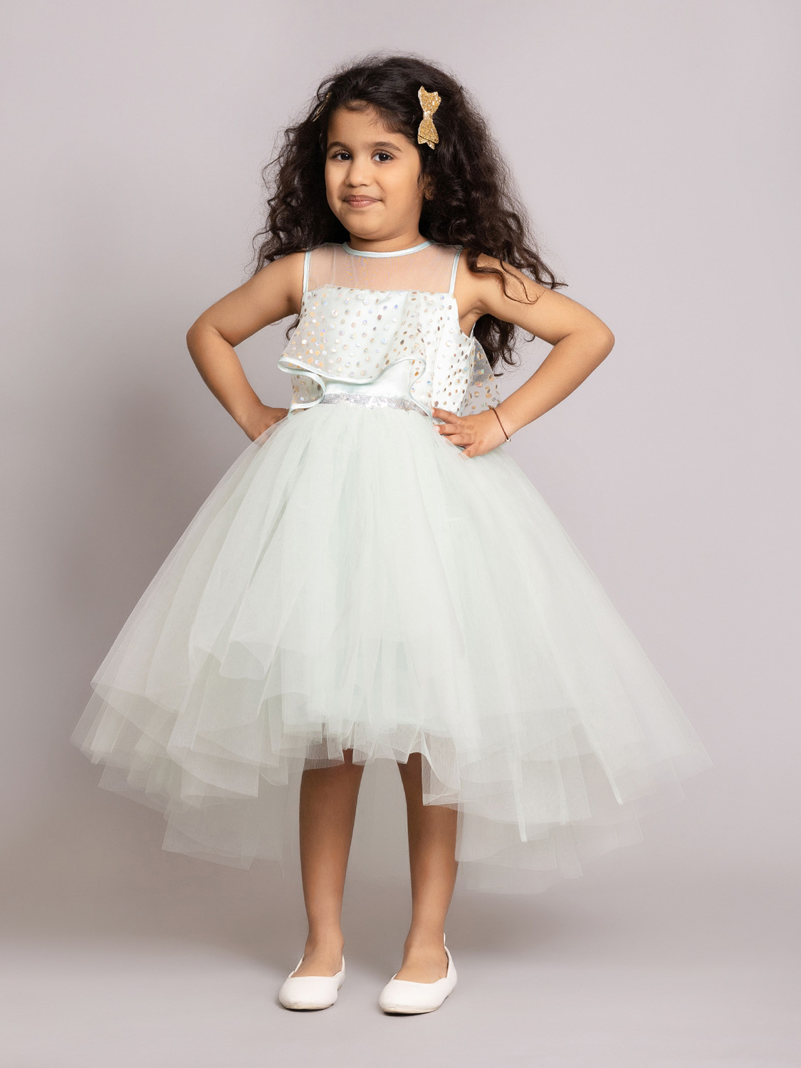 Image of Toy Balloon Kids Girls Midi /Knee Length Party Dress