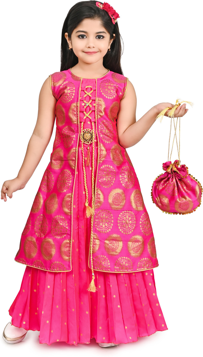 Image of FAYEZFASHION Girls Maxi /Full Length Festive /Wedding Dress