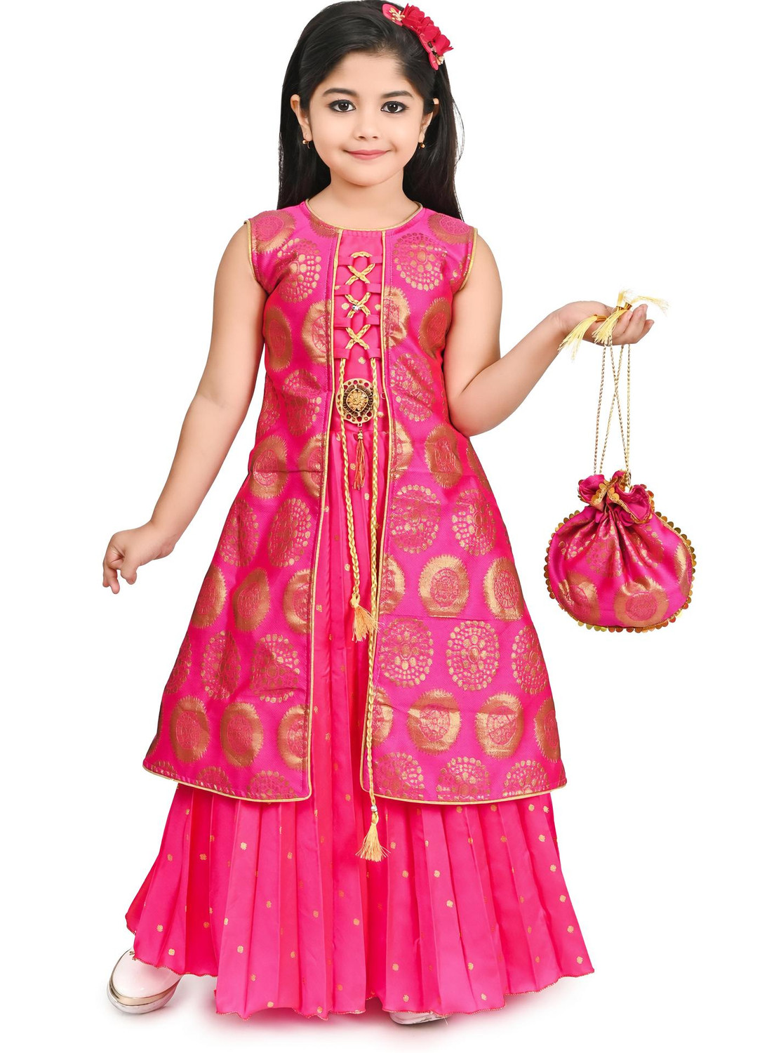 Image of FAYEZFASHION Girls Maxi /Full Length Festive /Wedding Dress
