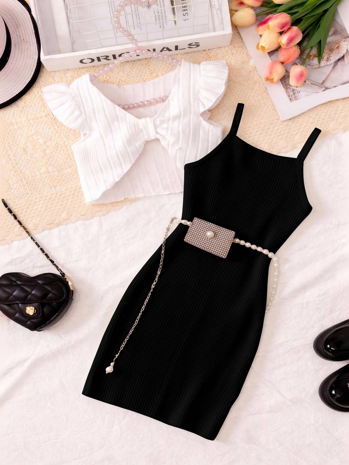 Aradhna Tex Girls Midi/Knee Length Casual Dress