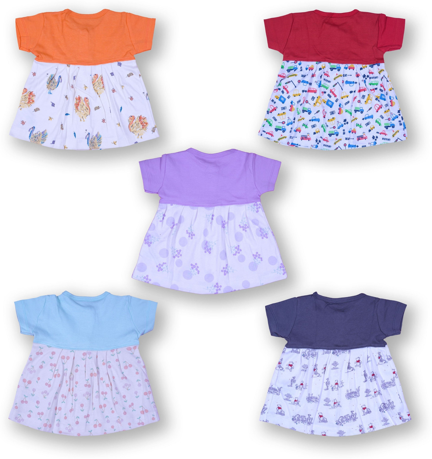 Image of Modern Mama Baby Girls Below Knee Casual Dress