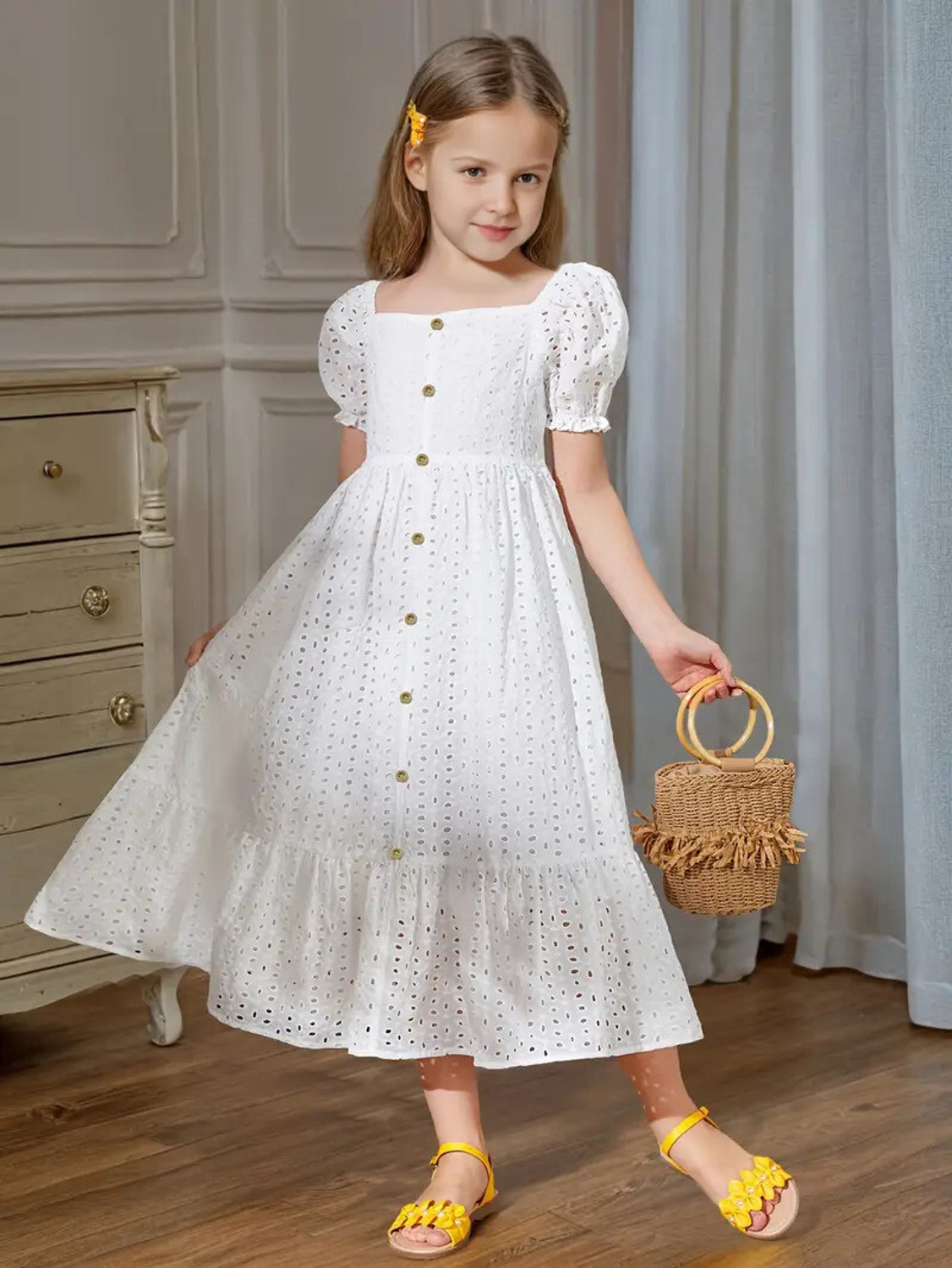 Image of Style Connect Indi Girls Midi /Knee Length Party Dress
