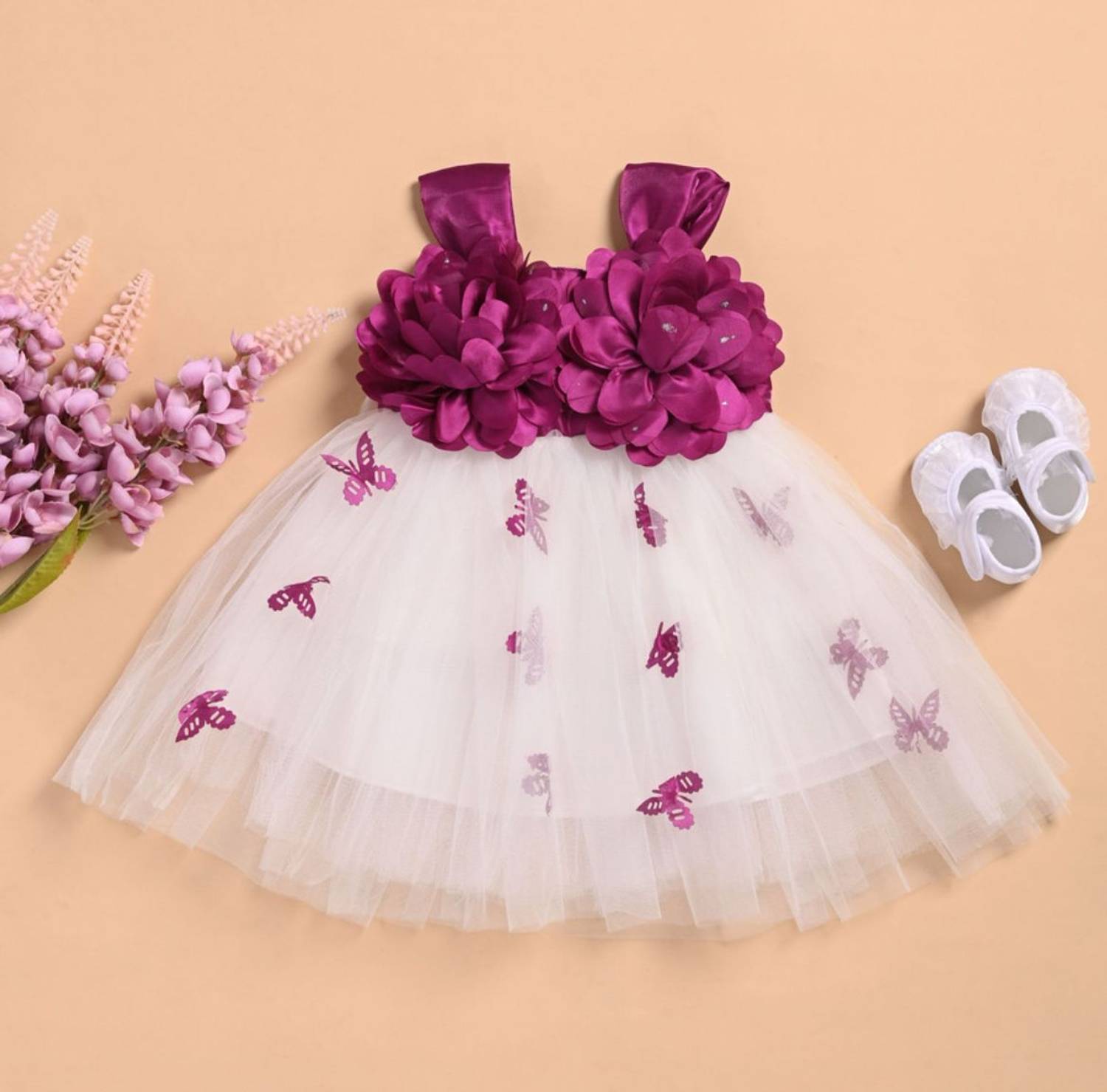 STUMBLE FASHION Baby Girls Midi/Knee Length Casual Dress