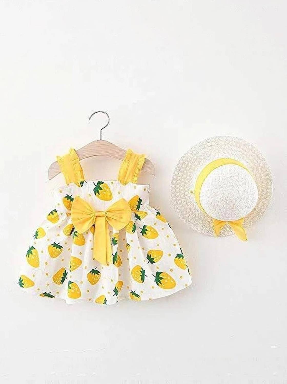 AKDYUG Indi Baby Girls Midi/Knee Length Casual Dress