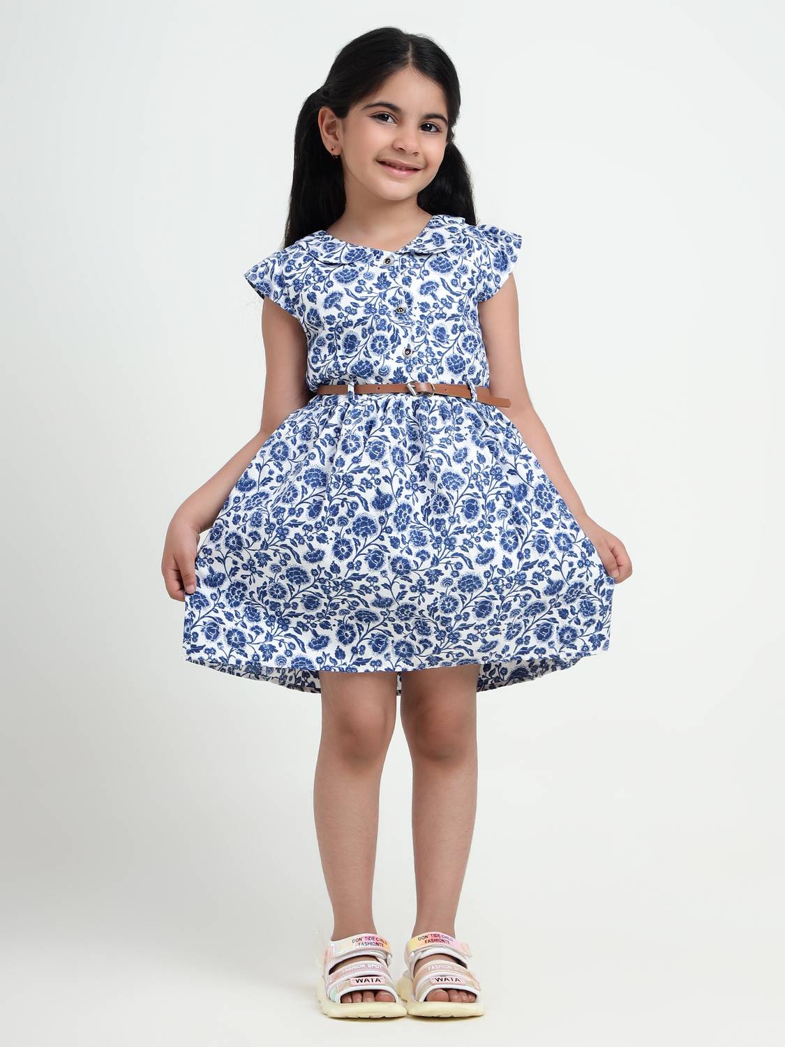 BLUSCAILE Indi Girls Midi/Knee Length Casual Dress