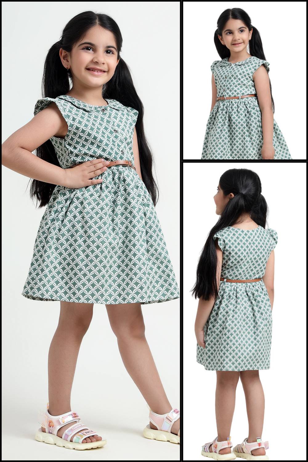 BLUSCAILE Indi Girls Midi/Knee Length Casual Dress