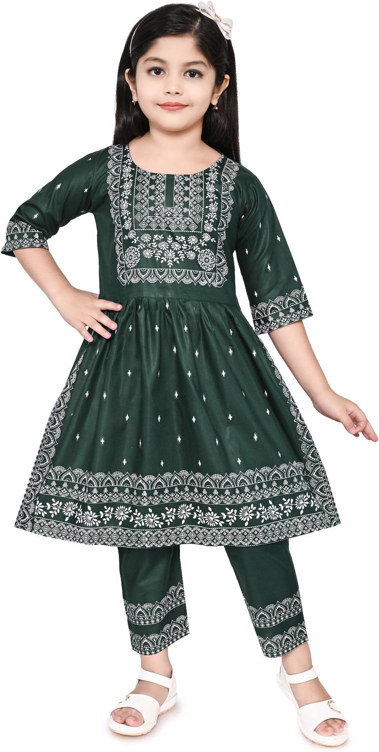 ASRASTORES Girls Festive & Party Kurta and Pyjama Set
