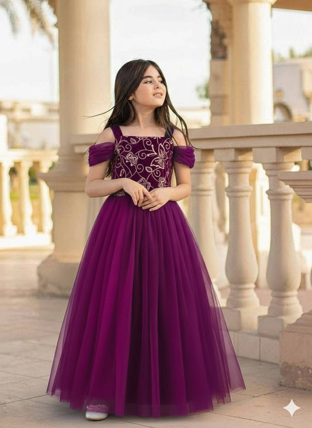 kidzy Girls Maxi Festive Dress