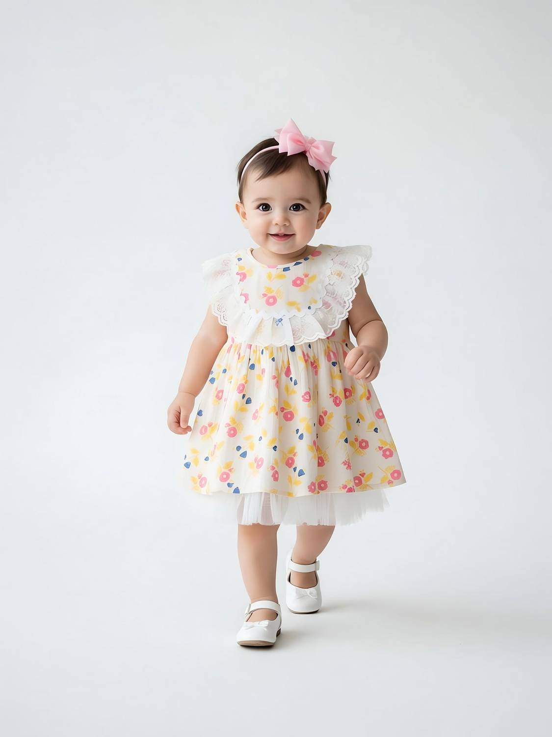 Bella Moda Baby Girls Midi/Knee Length Casual Dress