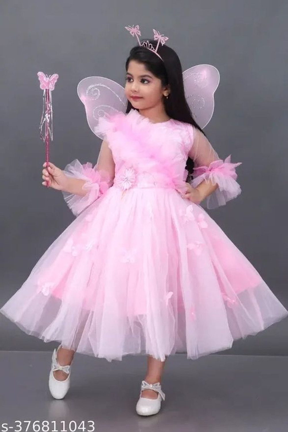 Image of VILLATA FASHION Girls Below Knee Party Dress