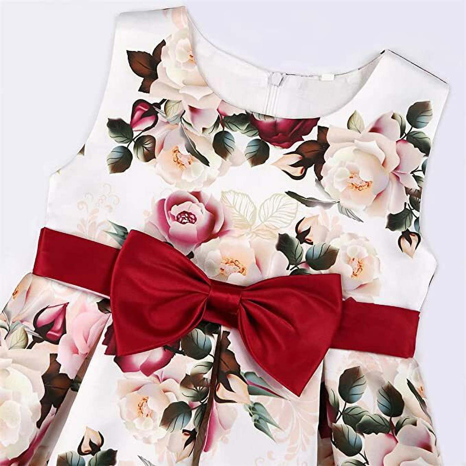 Image of DHARMIKAAY TRENDZ Indi Girls Midi /Knee Length Festive /Wedding Dress