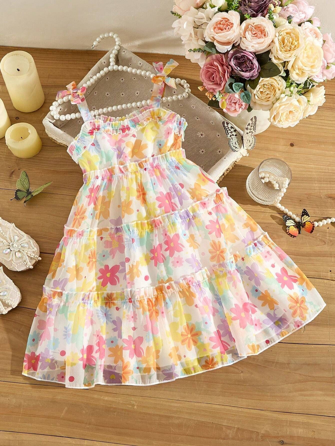 Image of PURNKAMAAY TRENDZ Baby Girls Below Knee Casual Dress