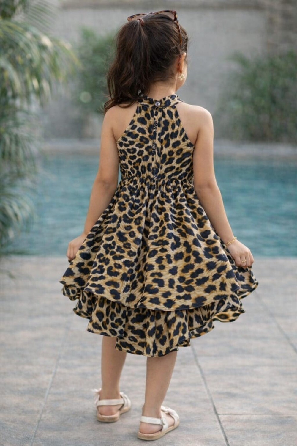 Image of ZAYA Girls Above Knee Party Dress