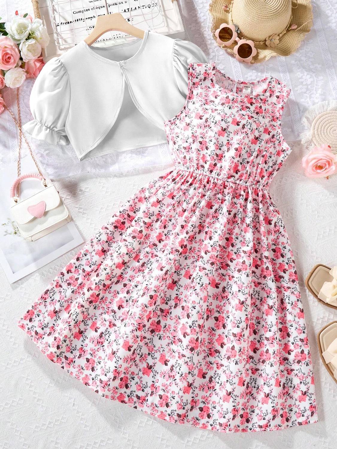 botgo Girls Above Knee Casual Dress