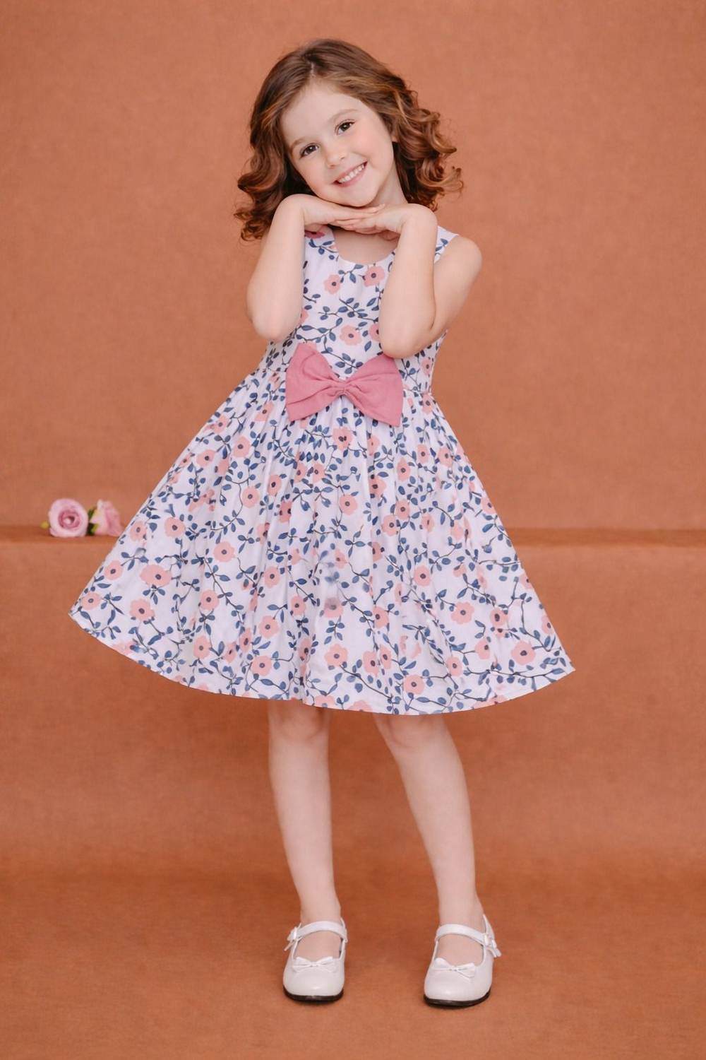 AKDYUG Indi Girls Midi/Knee Length Casual Dress